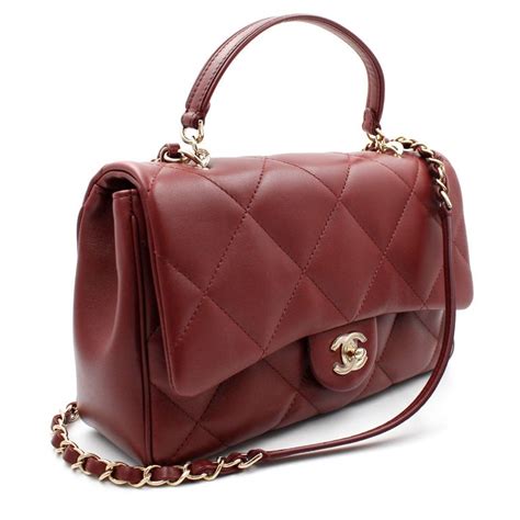 chanel vintage burgundy bag|burgundy lambskin flap bag.